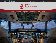 Tablet Screenshot of aerosimulation.com